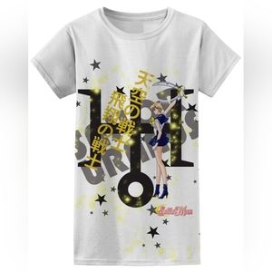 Sailor Moon Sailor Uranus Shirt Sublimation Large Juniors Sizing